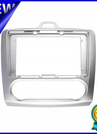 ✅ перехідна рамка 9" lesko silver для автомобілів ford focus 2009 fr 087n auto gold ac