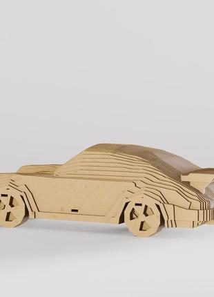 3d пазл дерев'яний sculptura автомобіль порше 911 - 53 деталі5 фото