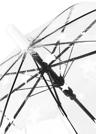 Детский прозрачный зонт rst 047a звезды white dm-11
