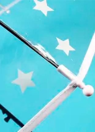 Детский прозрачный зонт rst 047a звезды white dm-11