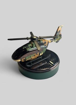 Ароматизатор для автомобіля vhg ks-8 вертоліт на сонячній батареї. pixel-green