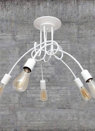 Люстра светильник в стиле лофт levistella 761bz05-5 wh