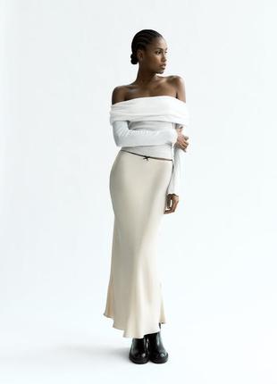 New! нові сатинові спідниці дефект zara
