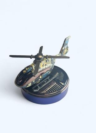 Ароматизатор для автомобіля vhg ks-8 вертоліт на сонячній батареї. pixel-blue