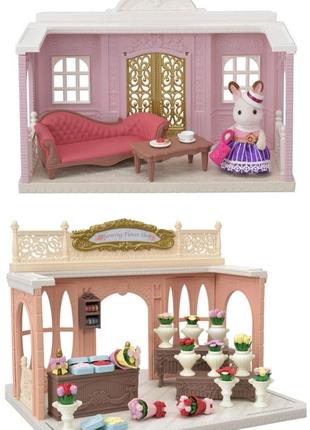 Sylvanian families кухня спальня комната мебель семья6 фото