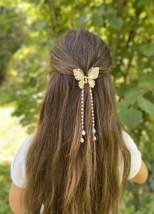 Заколка краб метелик