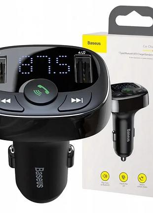 Fm модулятор baseus t typed s-09a cctm-01 фм трансмиттер