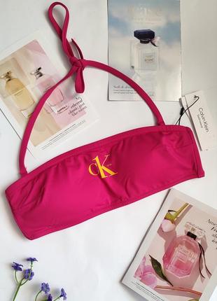 Яркий малиновый топ бандо calvin klein s 36 70c 70b 75a 75b