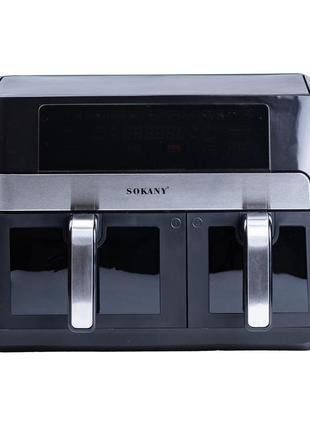 Аэрогриль 11 литров аэрофритюрница sokany мультипечь 2800 вт аэропечь паровая фритюрница настольная