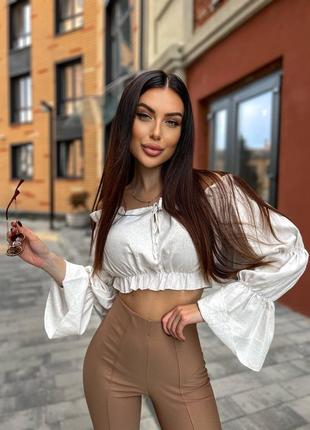 Топ из льна натуральной ткани в двух базовых цветах