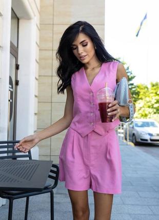 Комплект из льна