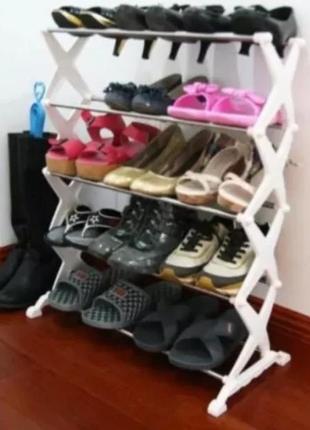 Стійка для зберігання взуття utm shoe rack 5 полиць6 фото