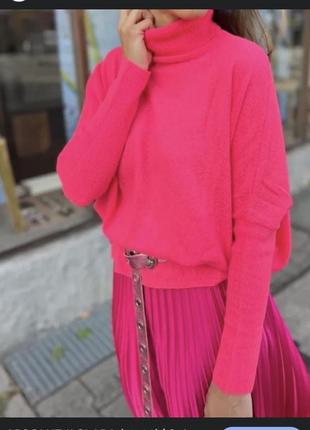 Яскравий рожевий светр 100%кашемір absolut cashmere1 фото