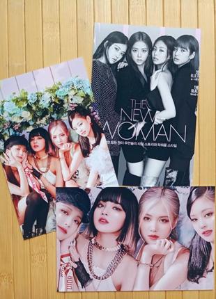 Набір листівок блек пінк black pink (3 шт) (арт 2) 10315
