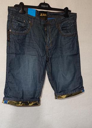 Мужские джинсовые шорты justboy 38 l xl 48 50 52 хлопок летние тонкие2 фото