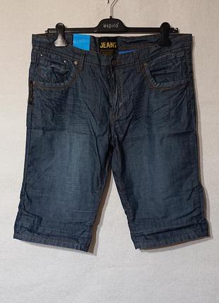 Мужские джинсовые шорты justboy 38 l xl 48 50 52 хлопок летние тонкие4 фото