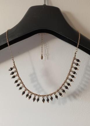 Кольє чокер accessorize з кристалами 46+5 см