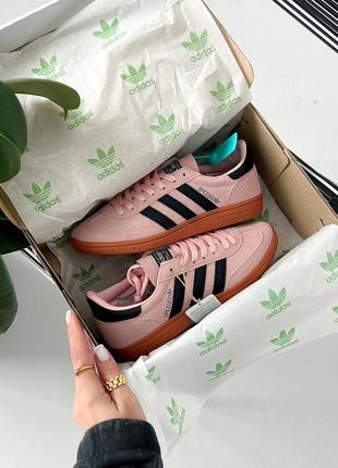 Женские кроссовки в стиле adidas spezial pink.7 фото