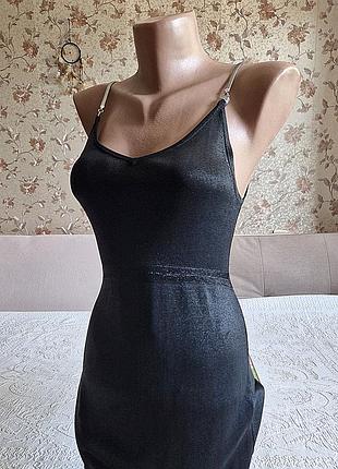 ‼︎ ❤︎👗 diesel жіноча чорна максі шикарна вечірня сукня сарафан на бретелях з ланцюжка