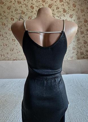 ‼︎ ❤︎👗 diesel жіноча чорна максі шикарна вечірня сукня сарафан на бретелях з ланцюжка