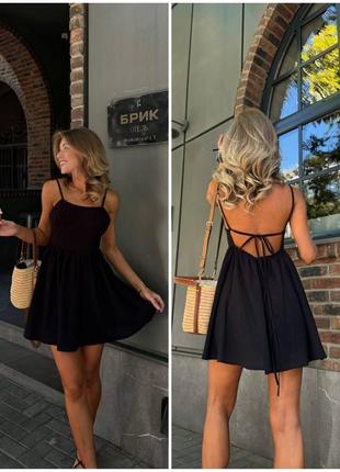 Волшебный воздушный мини сарафанчик из факутронно льна 😍😍😍 плаття платье сарафан льон