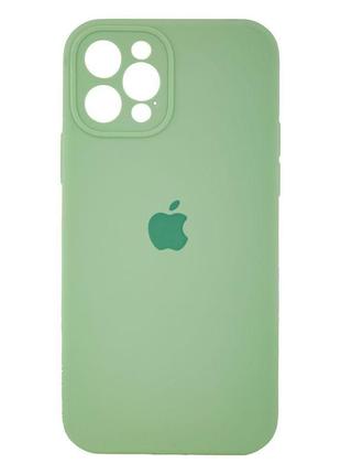 Чехол original full size with frame для apple iphone 12 pro mint