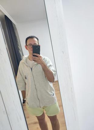 Накидка футболка на замке мужская серая прямая man, размер xl4 фото