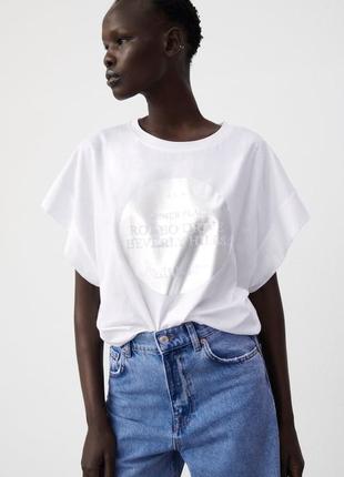 Футболка оверсайз zara