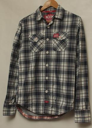 Superdry рр s рубашка из хлопка с подкладкой