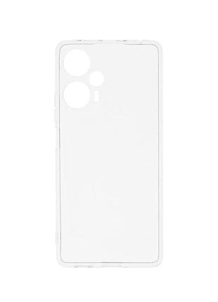 Чехол virgin silicone poco f5 transparent