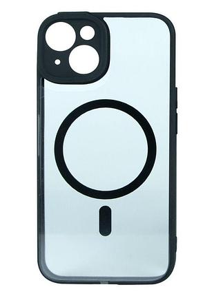 Чохол baseus frame series magnetic case+glass 0.22 mm apple iphone 14 arjt020001 black