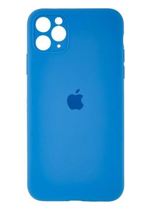 Чехол original full size with frame для apple iphone 11 pro max denim blue