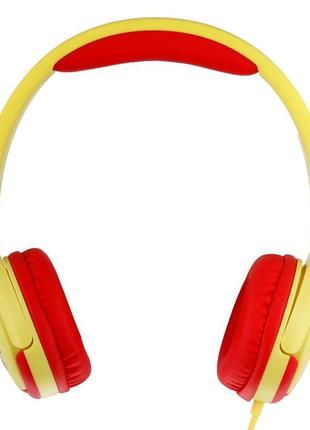 Проводные наушники накладные с микрофоном xo ep47 3.5 mm 1.2 m red-yellow