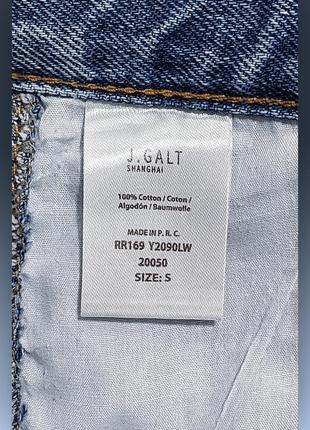 Шорти джинсові з високою посадкою j.galt denim jeans3 фото