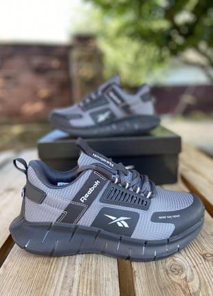 Reebok kinetica чоловічі кросівки нейлон сірі
