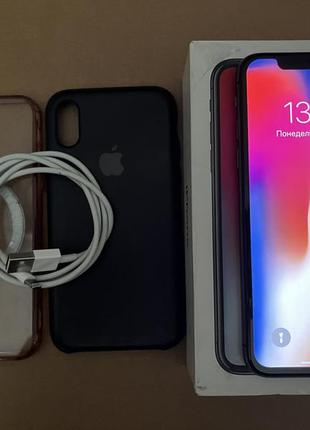 Iphone x <unk> 256gb neverlock, 100% акб, описание
