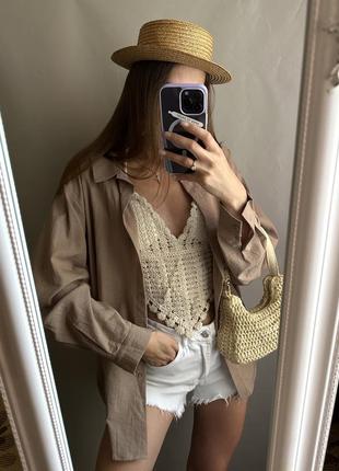 Пляжная рубашка накидка туника