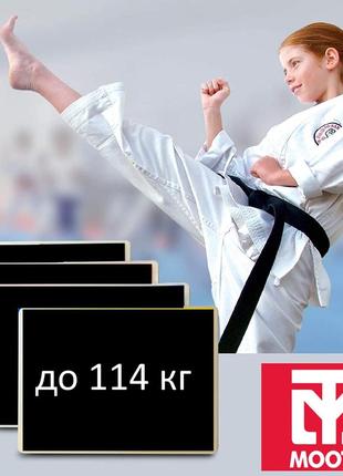 Дошка для розбивання combat багаторазова чорна пластикова карате тхеквондо для бойових мистецтв