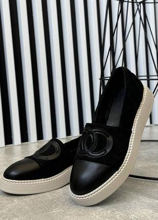 Женские лоферы черные!3 фото