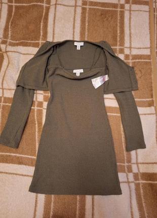 Платье с кардиганом topshop5 фото