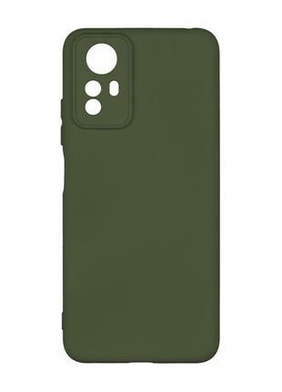 Чехол с рамкой камеры silicone cover a xiaomi redmi note 12s dark green