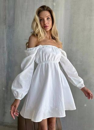 Сукня льон оголенні плечі 🌺