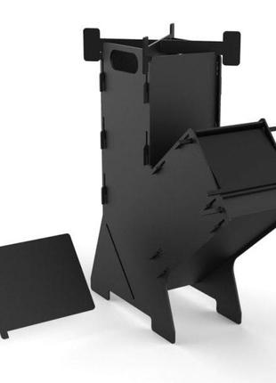 Креслення - турбо-піч з піддувалом – міні піч креслення dxf та solidworks
