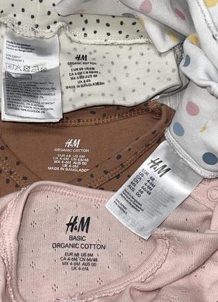 Комплект одежды h&m, 4-6мес6 фото