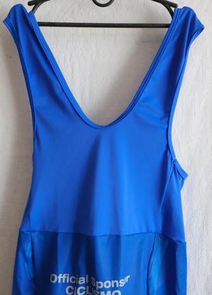 Мужские велоштаны спортивные з лямками памперсом штаны вело комбинезон велоформа одежда 2xl 52