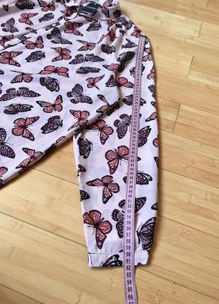 Пудрова шифонова блуза в метелики9 фото