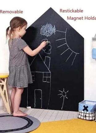 Самоклейна плівка для малювання крейдою black board sticker 45х200 см2 фото