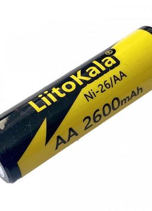 Батарейка liitokala ni-26/aa 1.2v 2600mah battery blister 1 pcs