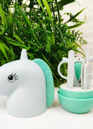 Манікюрний набір "єдиноріг" бірюзовий sw-000002142 фото