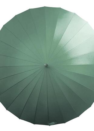 Механический зонт lesko t-1001 green 24 спицы однотонный анти-шторм (sku_4472-13231)